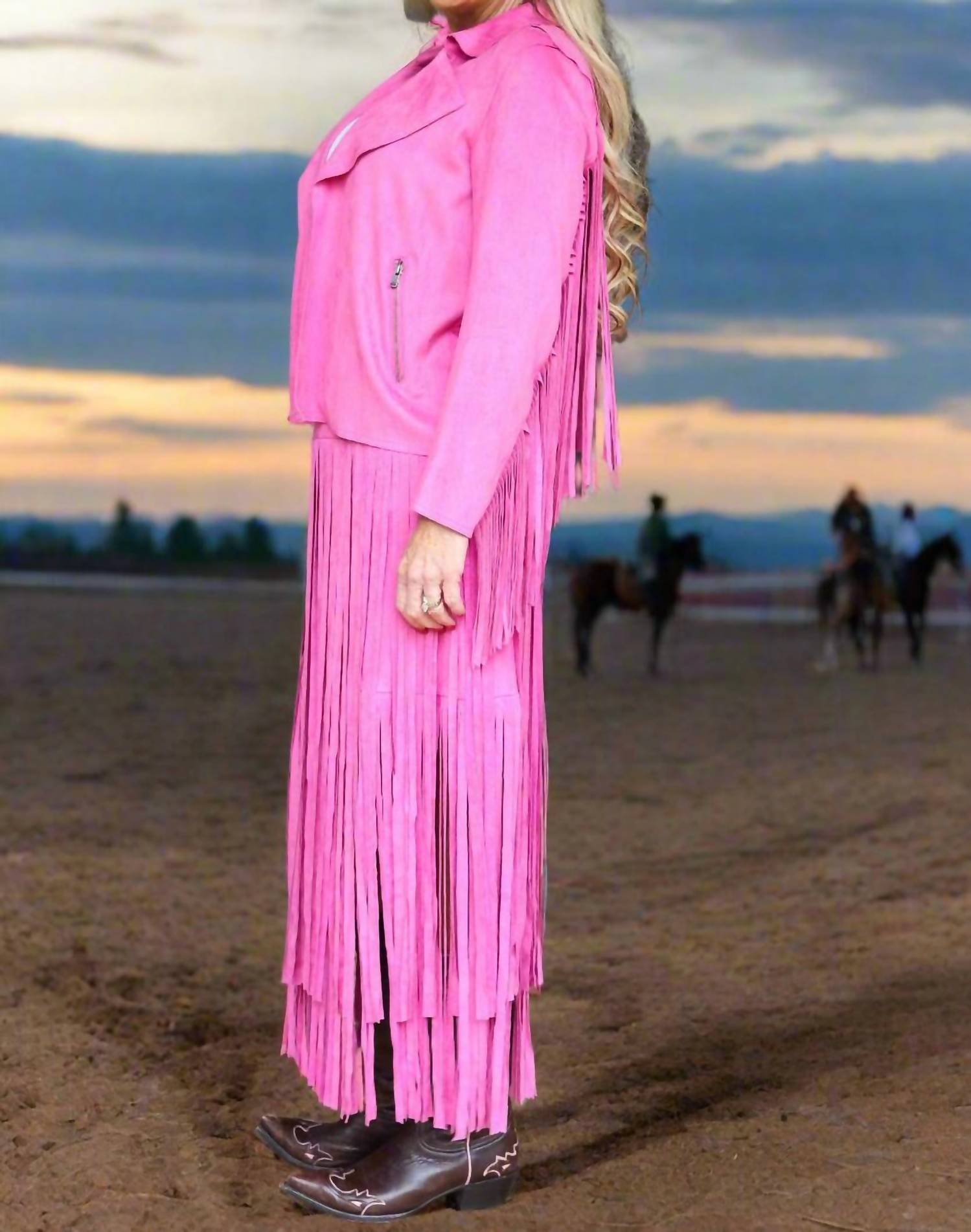 Way - Suede Fringe Jacket