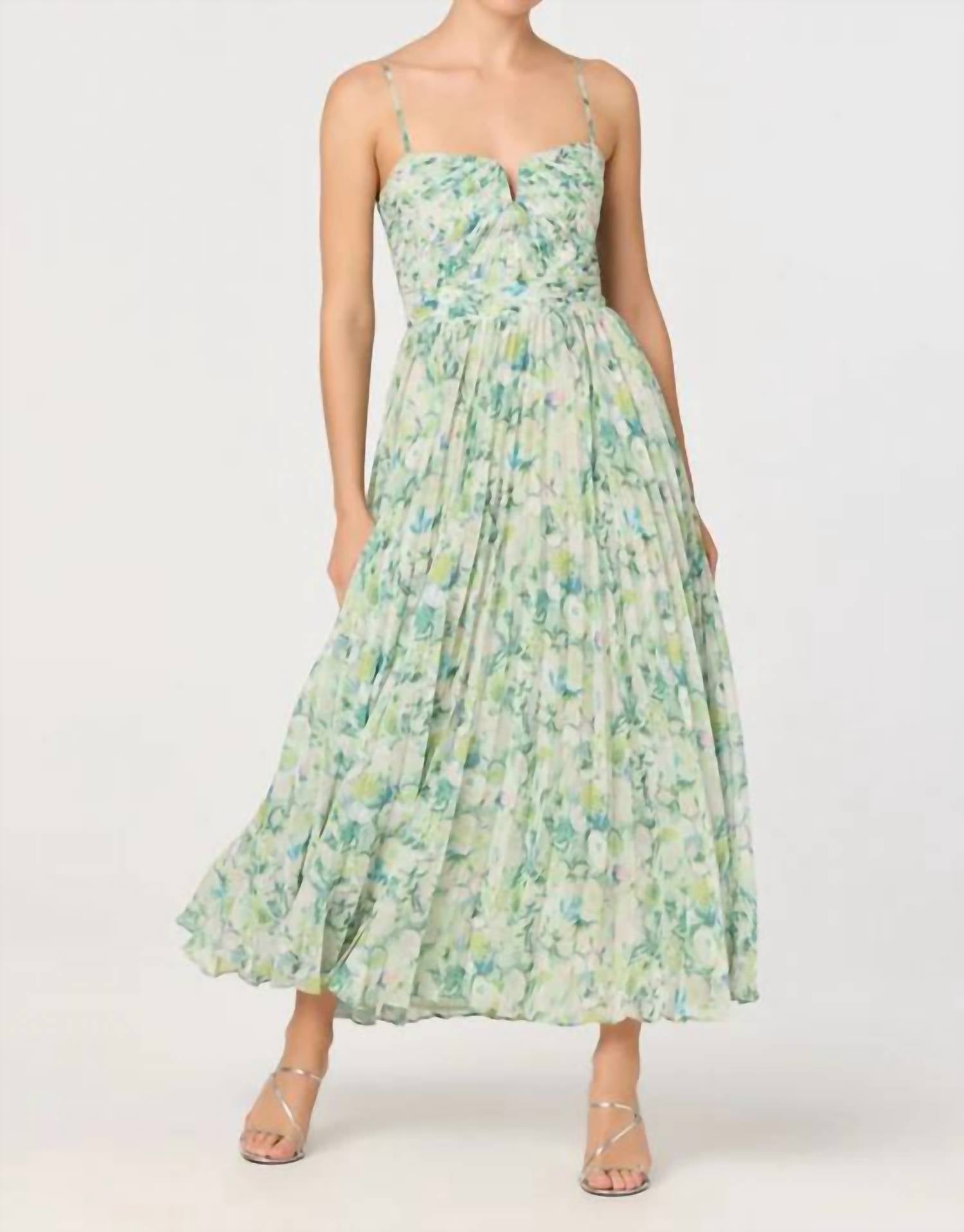 Astr - Bayley Pleated Midi Dress