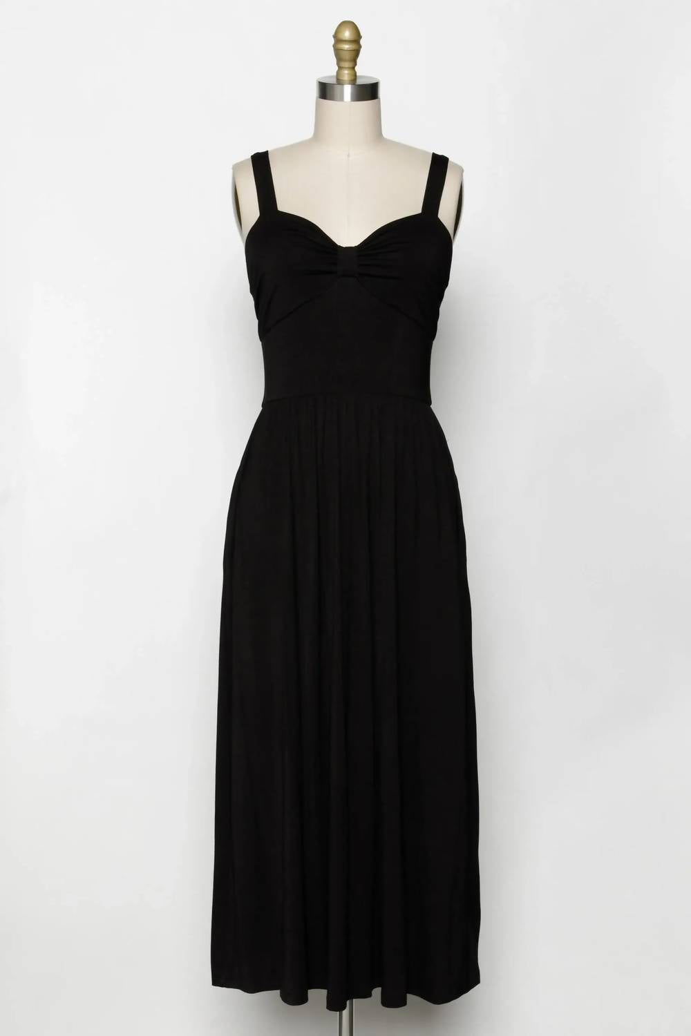 FINAL TOUCH Women's Linley Modal Maxi Dress in black - women's dress