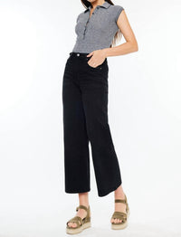Kancan - Rylie Ultra High Rise Cropped Wide Leg Denim Jeans