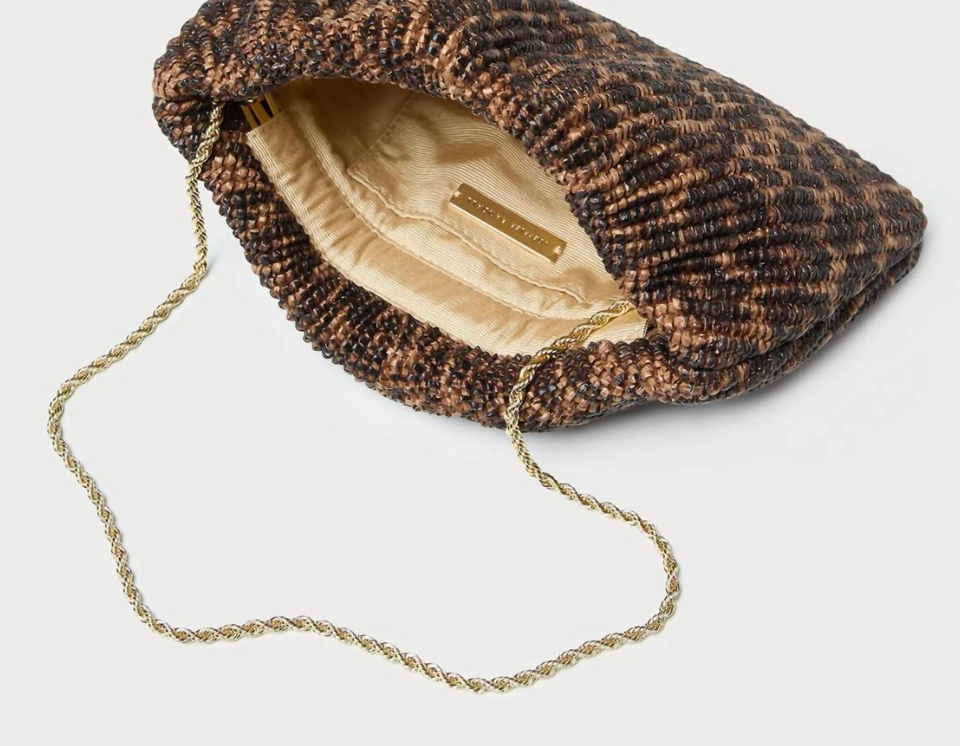 Loeffler Randall - Women's Serena Leopard Woven Clutch