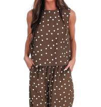 She + Sky - Sweet Talk Polka Dot Tank Top