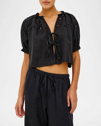 Rails Lizbeth Top in black - women's t-shirt - view 4