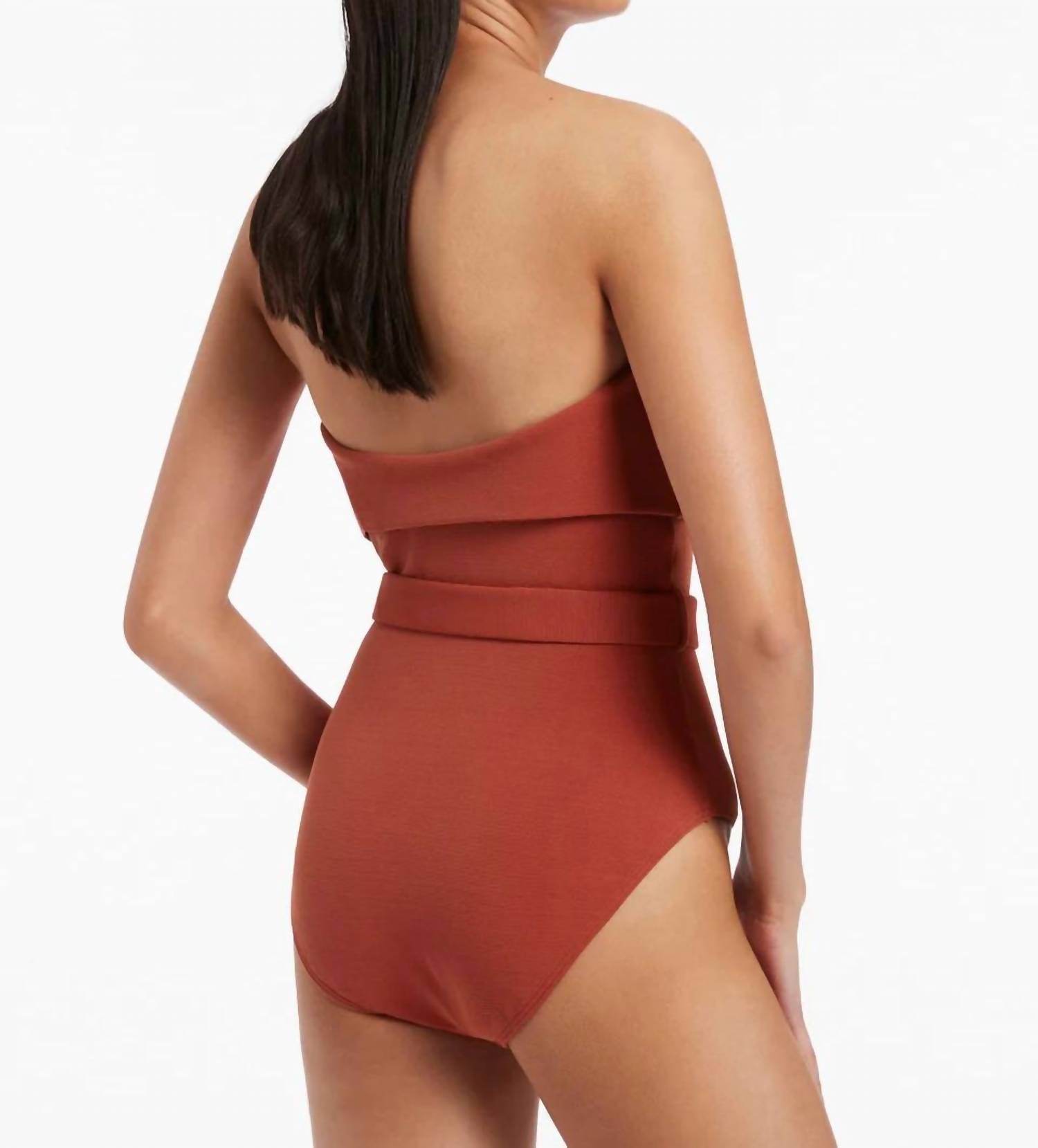 Jets - Isla Rib Fold Down Bandeau One Piece