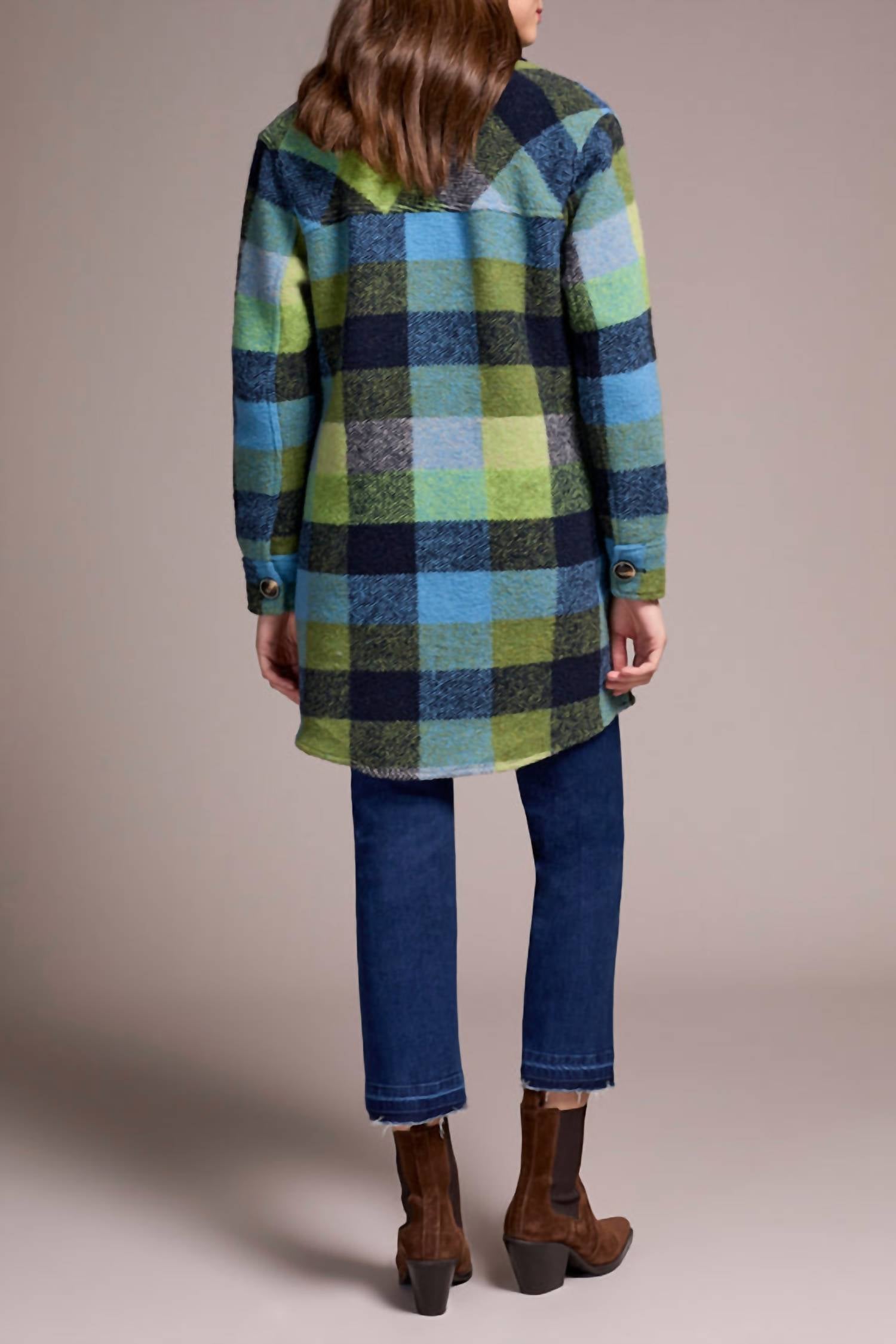 Tribal - Plaid Button-up Jacket
