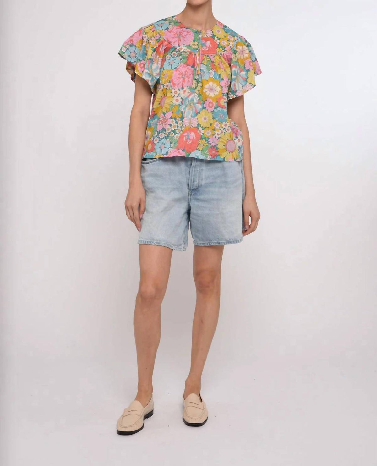 Love The Label - Kinsley Flutter Sleeves Top