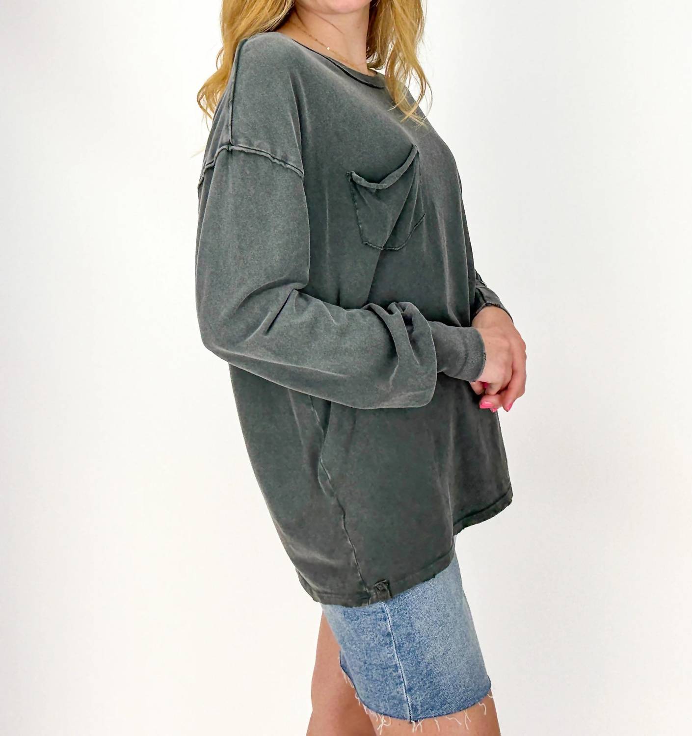 Free People - Fade Into You Long Sleeve Tee