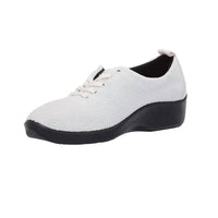 ARCOPEDICO Women's Net 3 Knit Shoes in white - women's flats - detail view