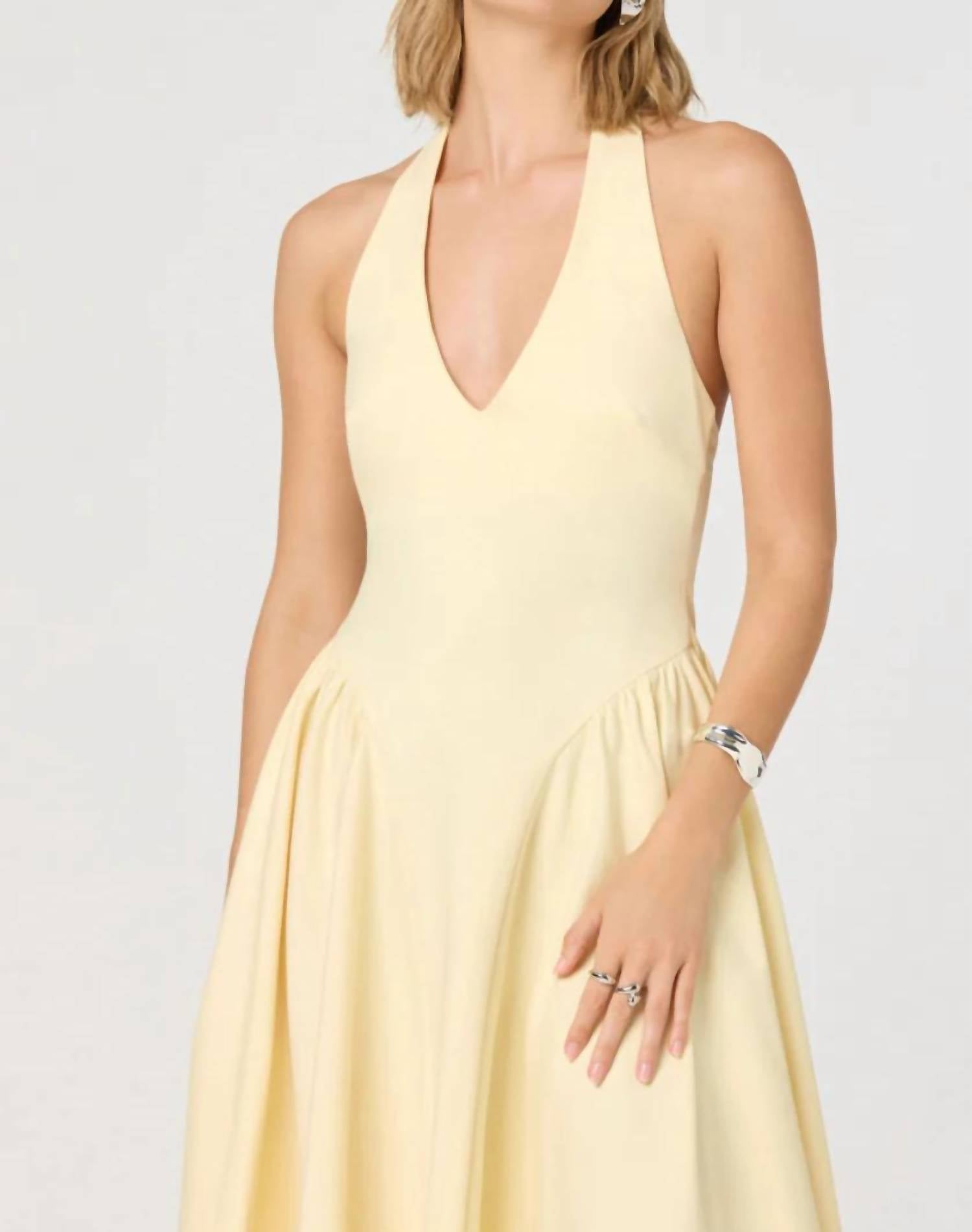 Astr - Meanna Halter Midi Dress