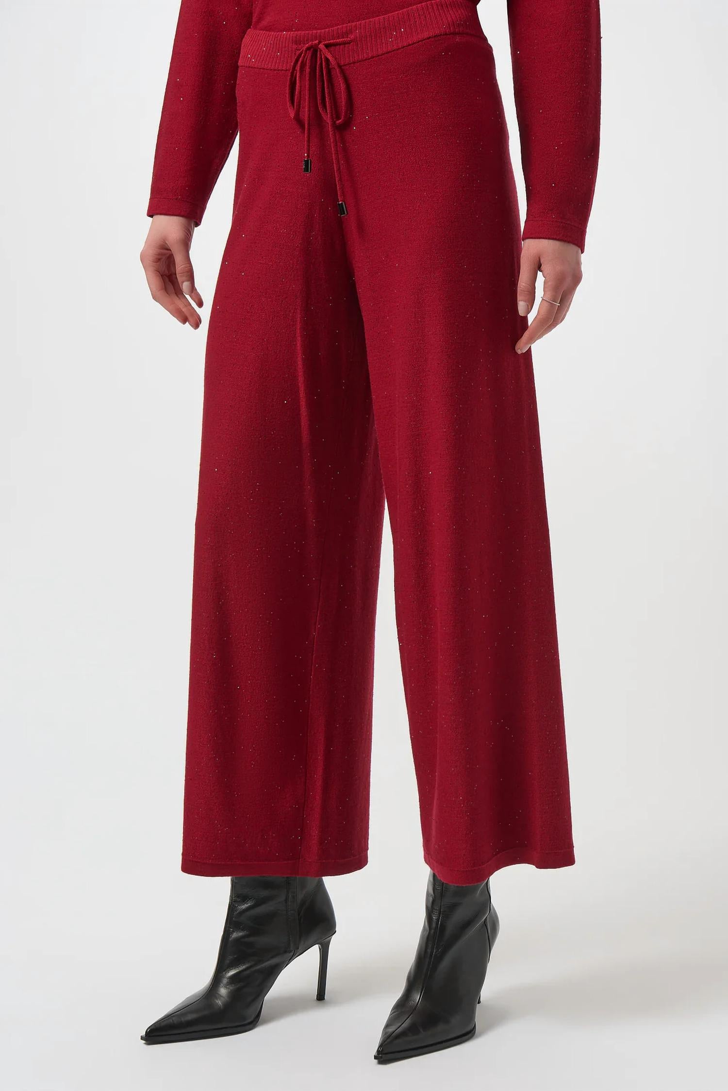 Joseph Ribkoff - Sequined Wide Leg Culotte Pants