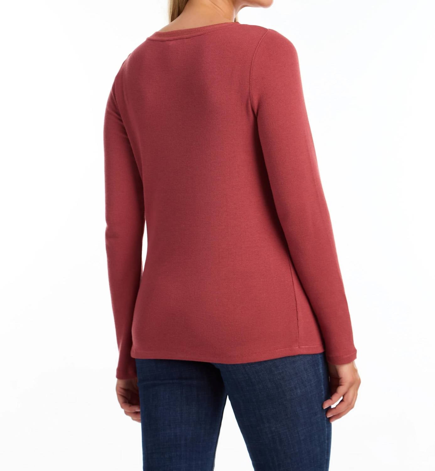 Fdj - Crew Neck Rib Sparkle Tee