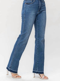 Judy Blue - High Waist Control Top Release Hem Slim Boot Jean - Plus