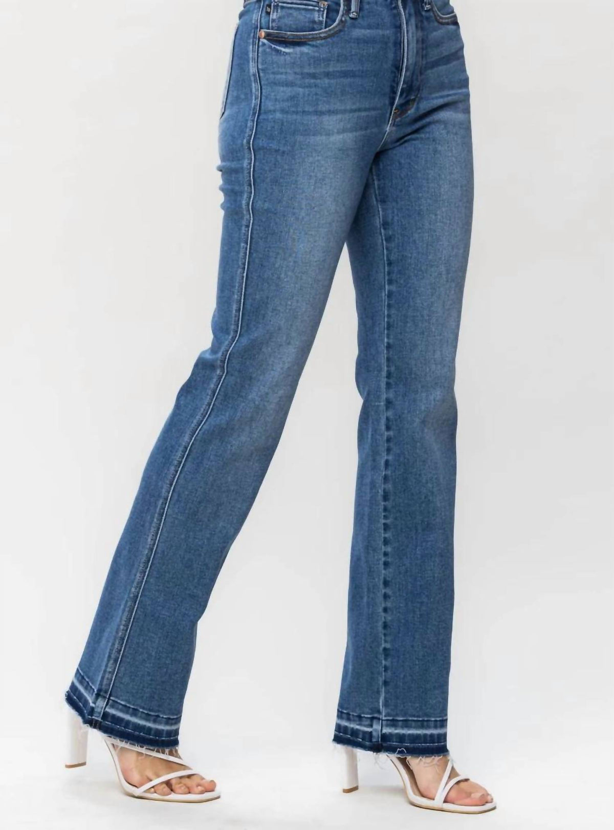 Judy Blue - High Waist Control Top Release Hem Slim Boot Jean - Plus