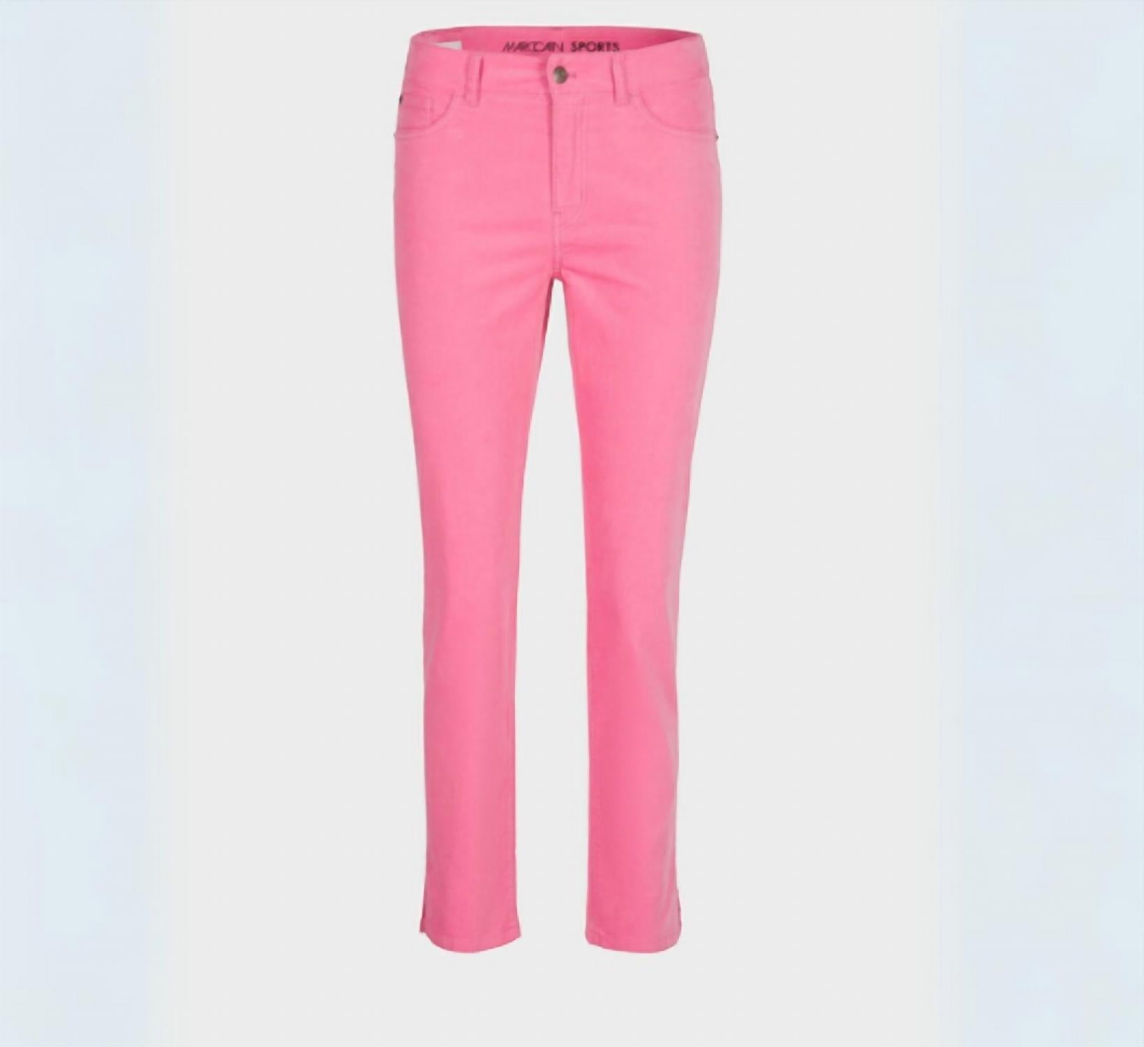 Marc Cain Silea Pants With Side Slits in bright orchid - women's jeans - view 4