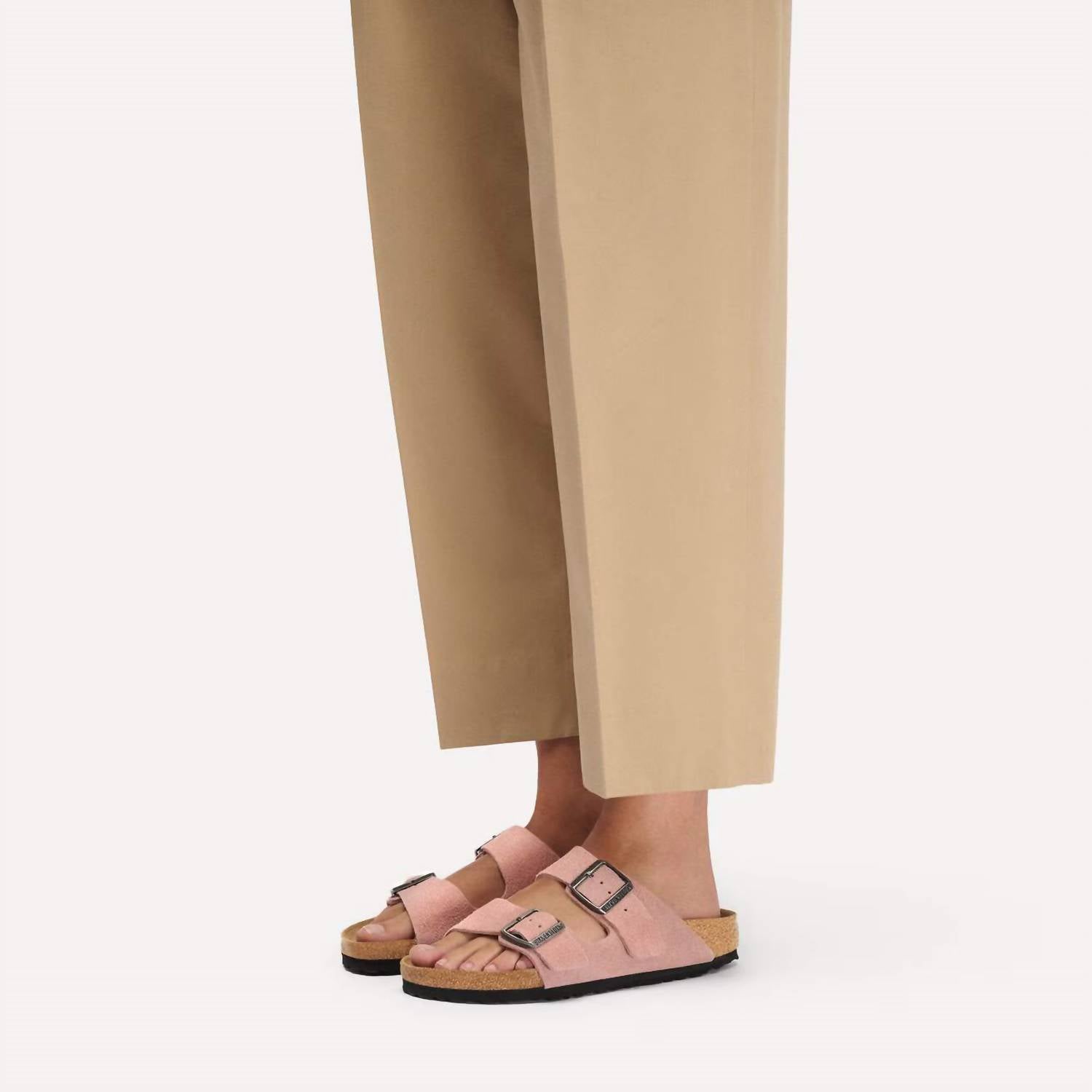 BIRKENSTOCK Women's Arizona Suede Leather Sandal in pink clay - women's sandal - view 7
