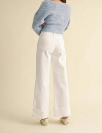 Just Black Denim - Cuffed Palazzo Jeans