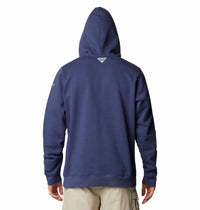 Columbia Pfg Seasonal Graphic Hoodie in deep blue - men's shirt - detail view