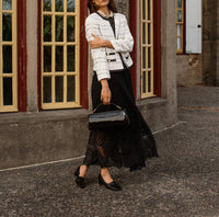 Iris Setlakwe - Collarless Tweed Jacket