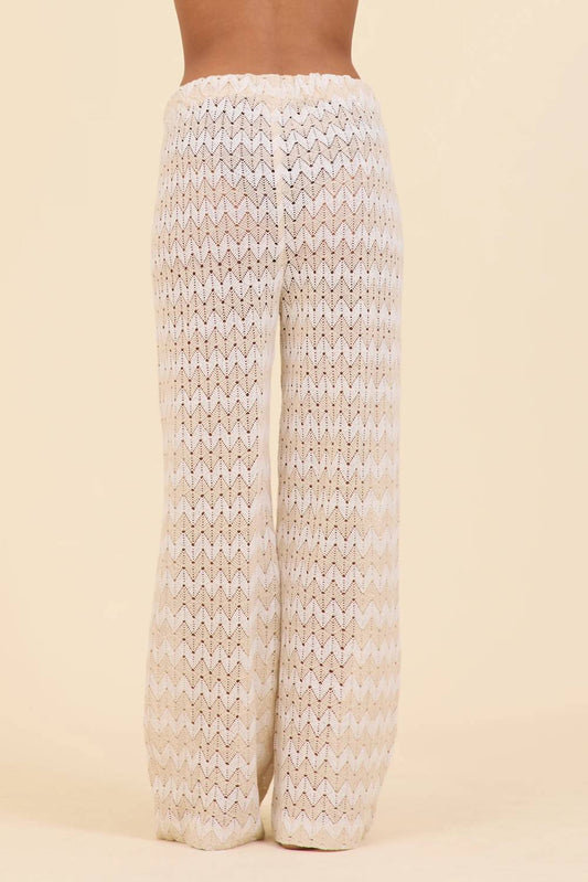 Vintage Havana - Cabana Stripe Textured Woven Pant
