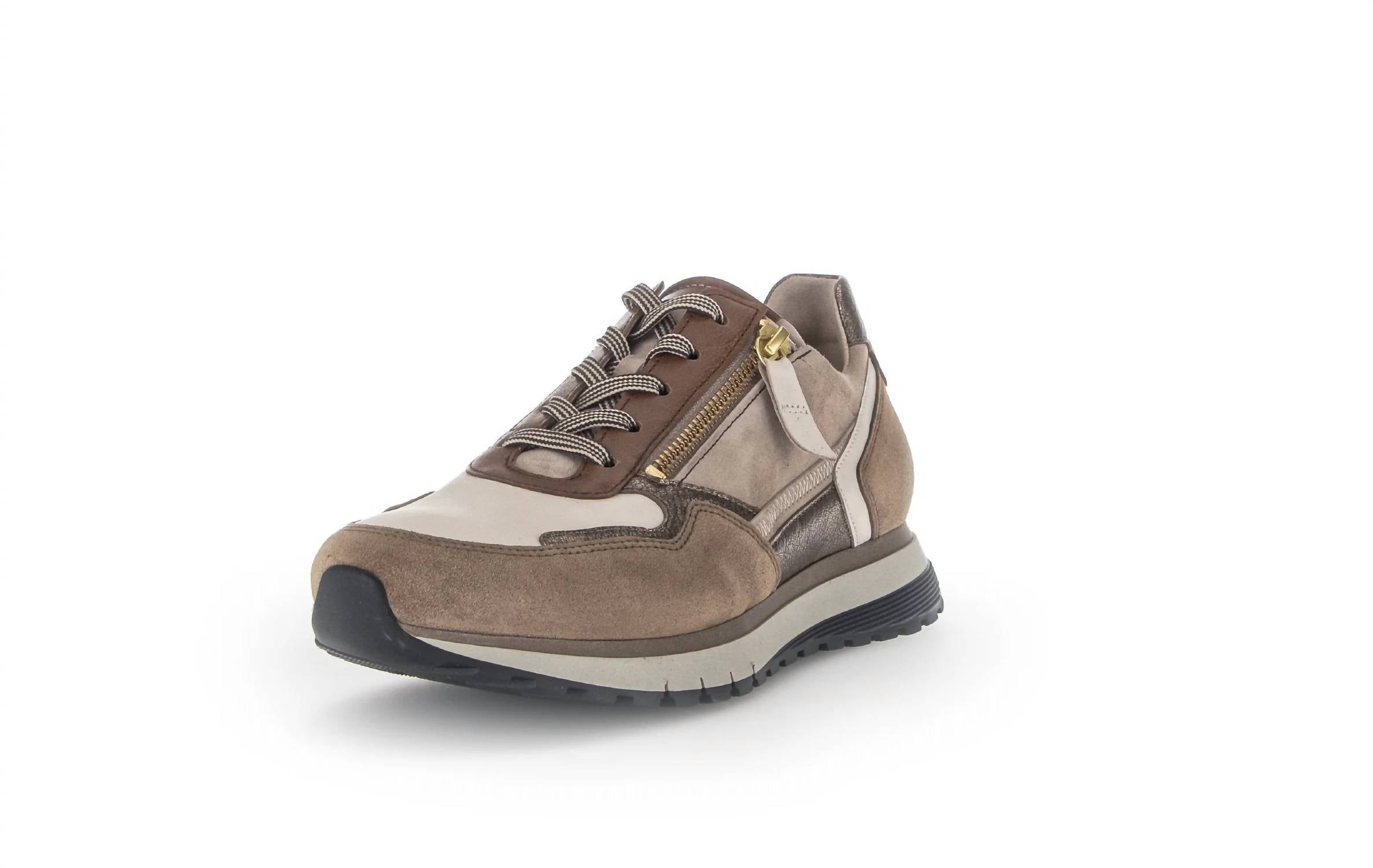 Gabor - Women’s Lavaredo Velour Met Latte Farro Champ Sneaker