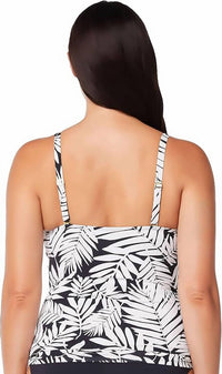 Bleu Rod Beattie - Urban Oasis Tie Front Over The Shoulder Tankini Top