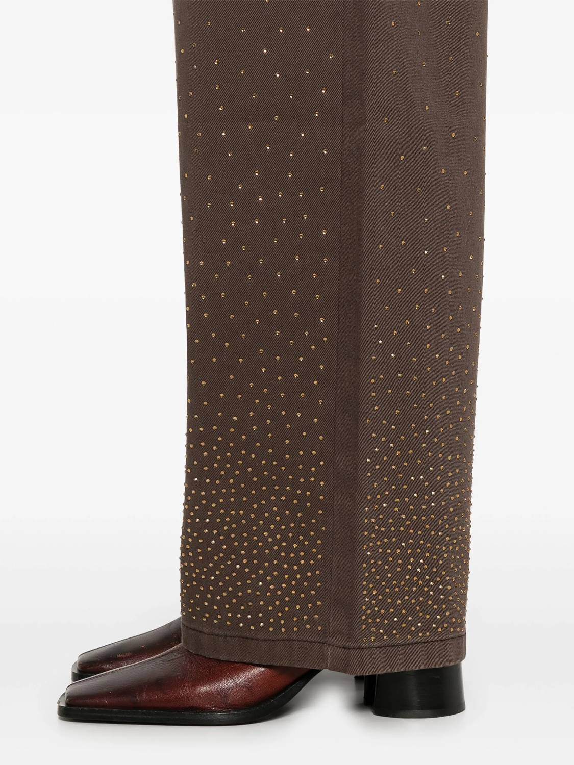 Rotate - Rhinestone Wide Leg Jeans