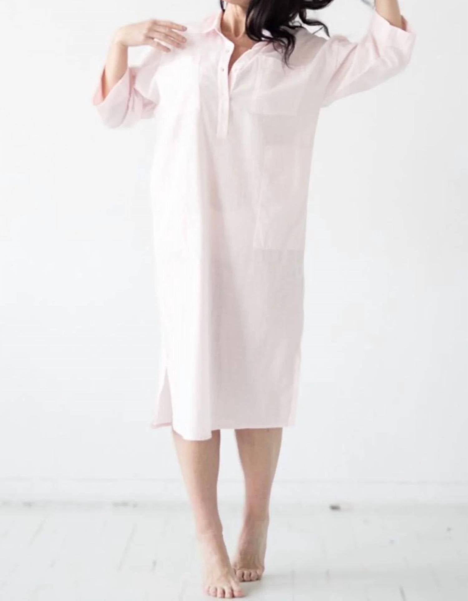 Salua - Oversized Button Down Long Sleep Shirt