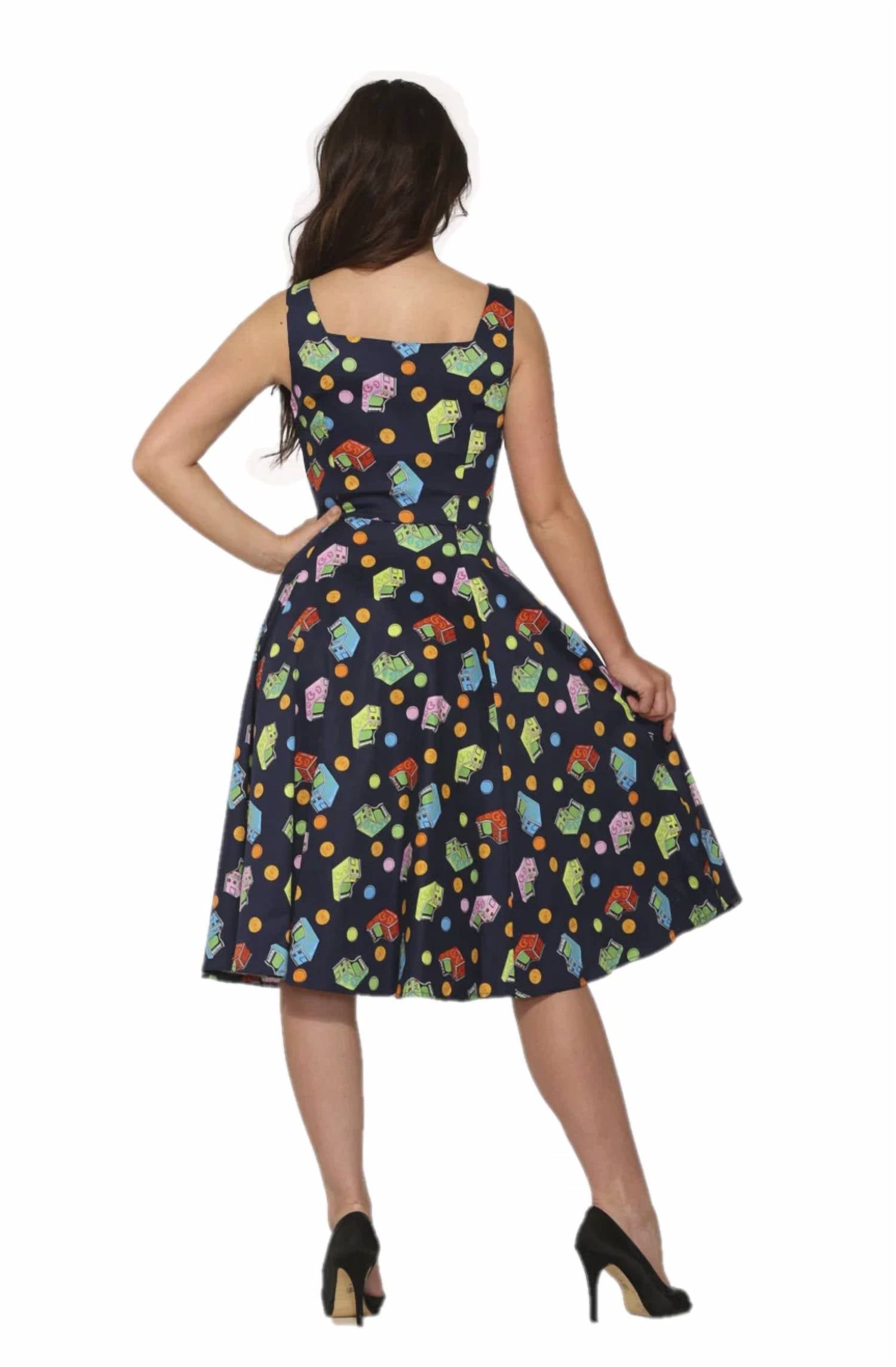 Orchid Bloom - Archade Amusement Swing Dress