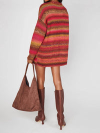 Show Me Your Mumu Canyon Tunic Sweater in red - women's shirt - detail view
