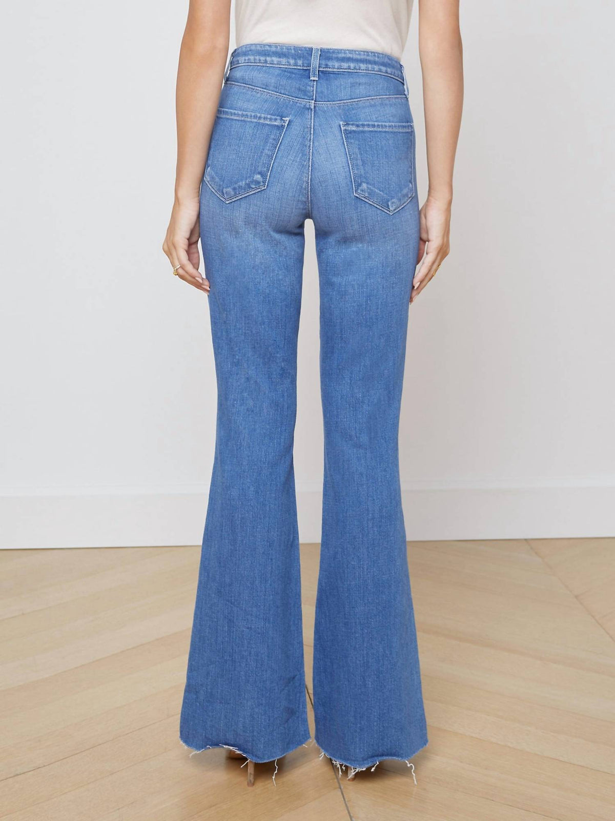 L'Agence - Sera High Rise Sneaker Flare Jean