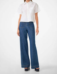 Trina Turk - Komore Cropped Button-front Top