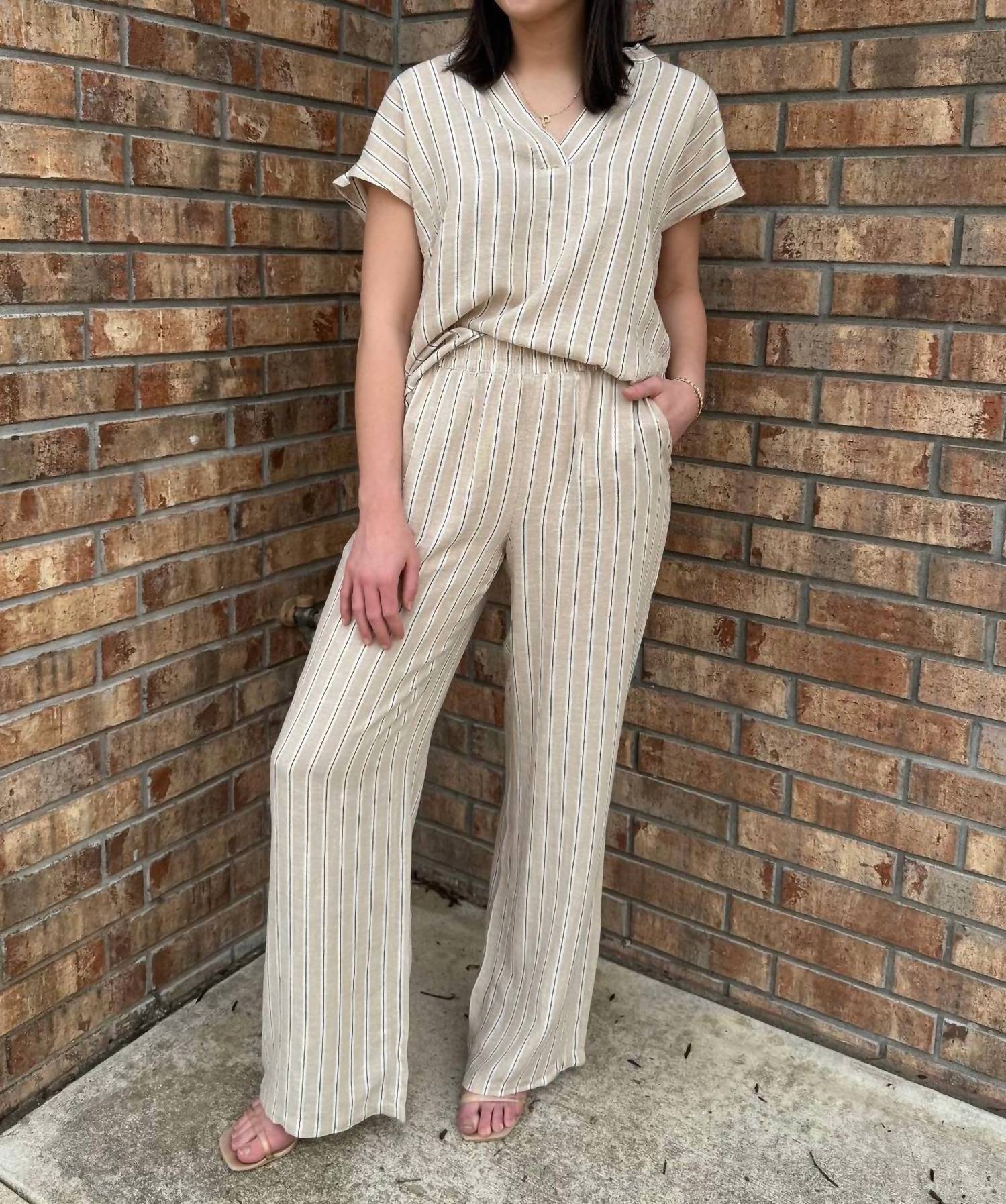 B.Young - Relaxed Stripe Pant