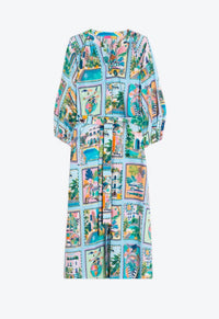 Vilagallo - Women's V-Neck Dress