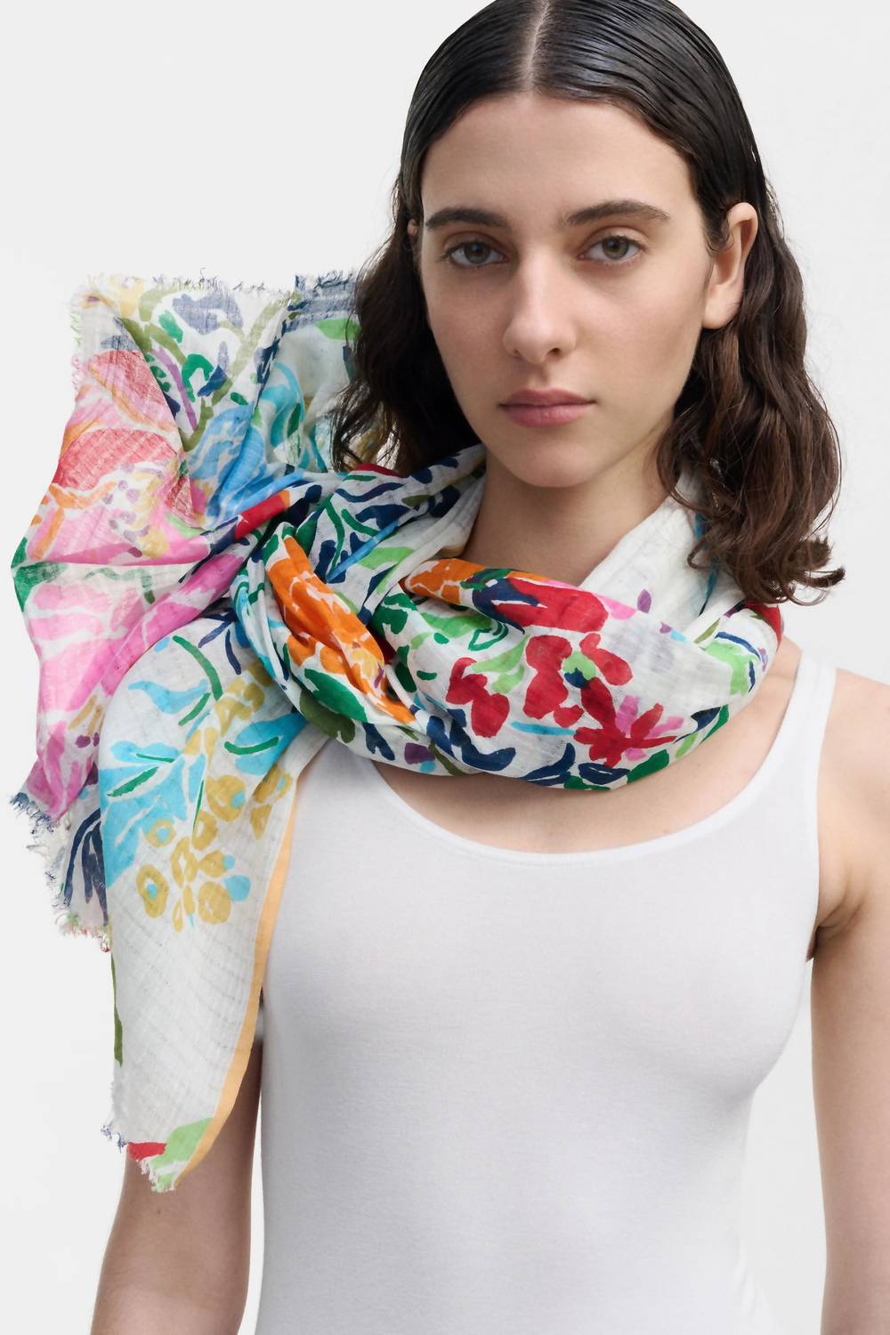 Epice - Floral Cotton Scarf