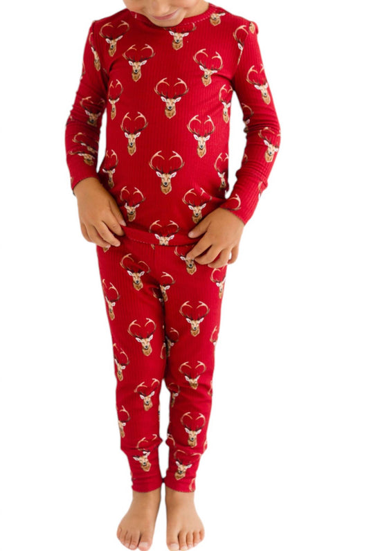 Posh Peanut - Girl's Long Sleeve Basic Pajama Set