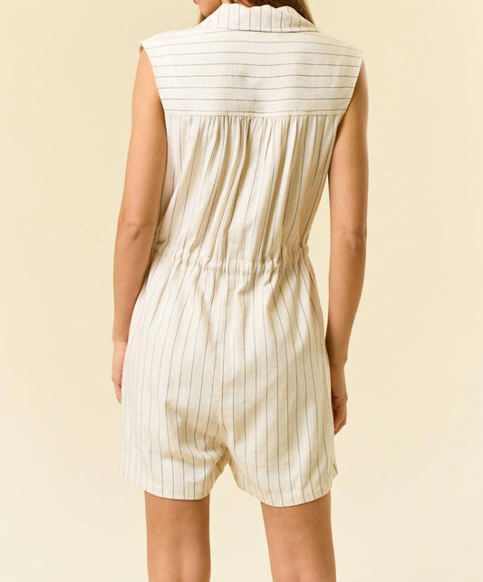 Doe And Rae - Delilah Pin Stripe Romper
