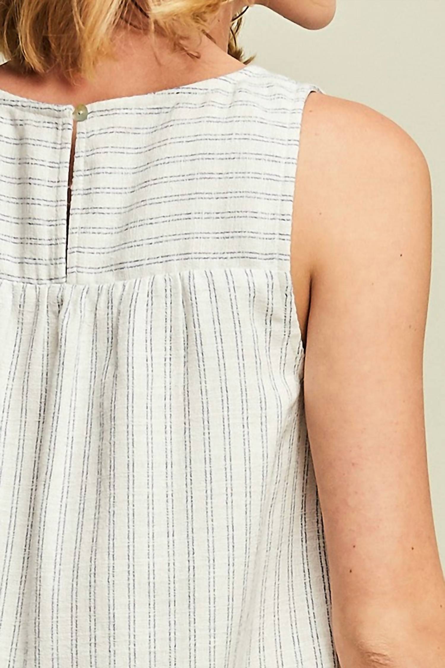 Entro - Embroidered Tassel Mini Dress