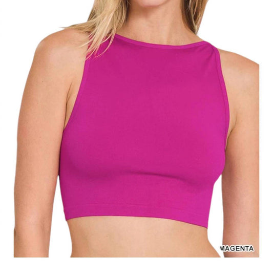 Zenana - Seamless Crop Top Bralette