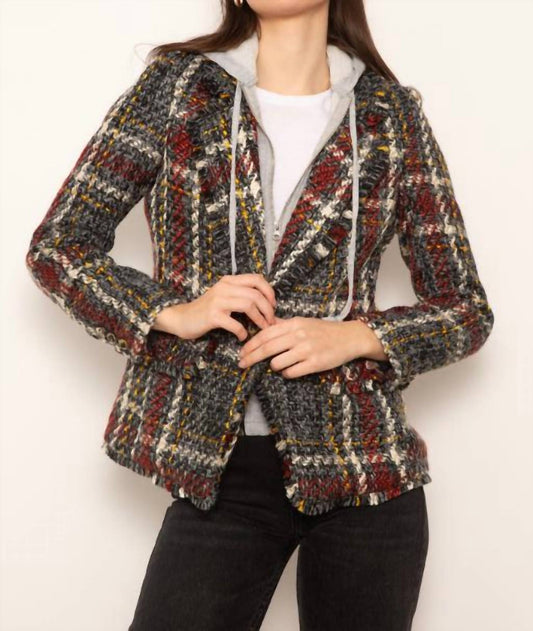 Central Park West - Barrett Frayed Tweed Dickie Blazer