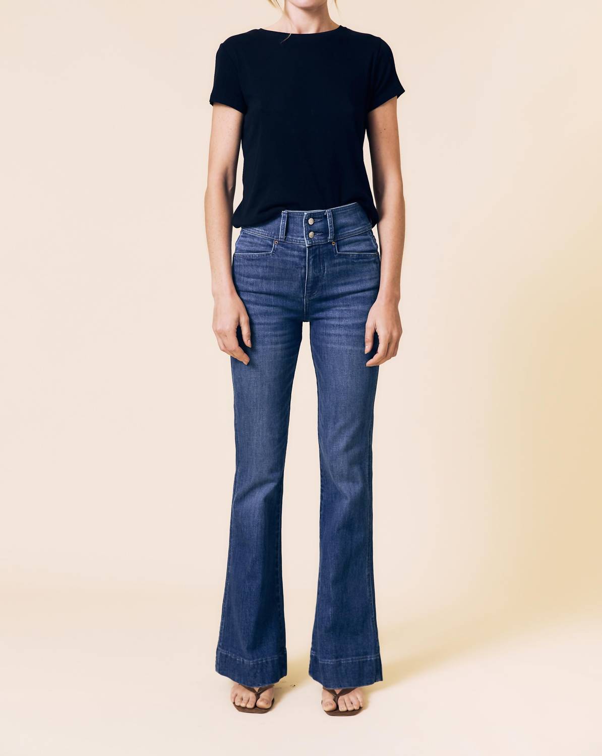 Le Jean Highline Gigi Flare Jean in london calling - women's jeans