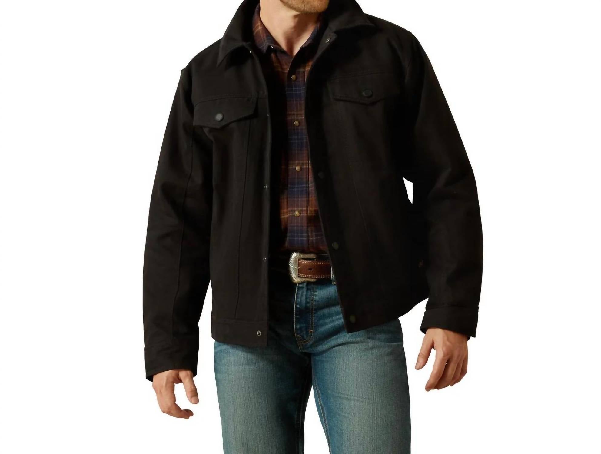ARIAT Canvas Rancher Jacket in black - men's jacket