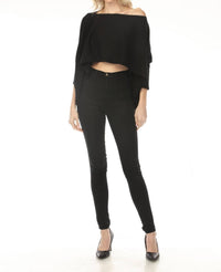 Isle By Melis Kozan - 2 Way Cropped Sweater Top