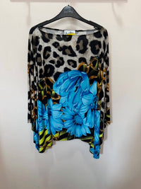 Joseph Ribkoff - Women's Floral And Animal Print Poncho