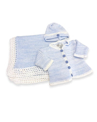 Gita - Boy's 2pc Tweed Cardigan With Hat