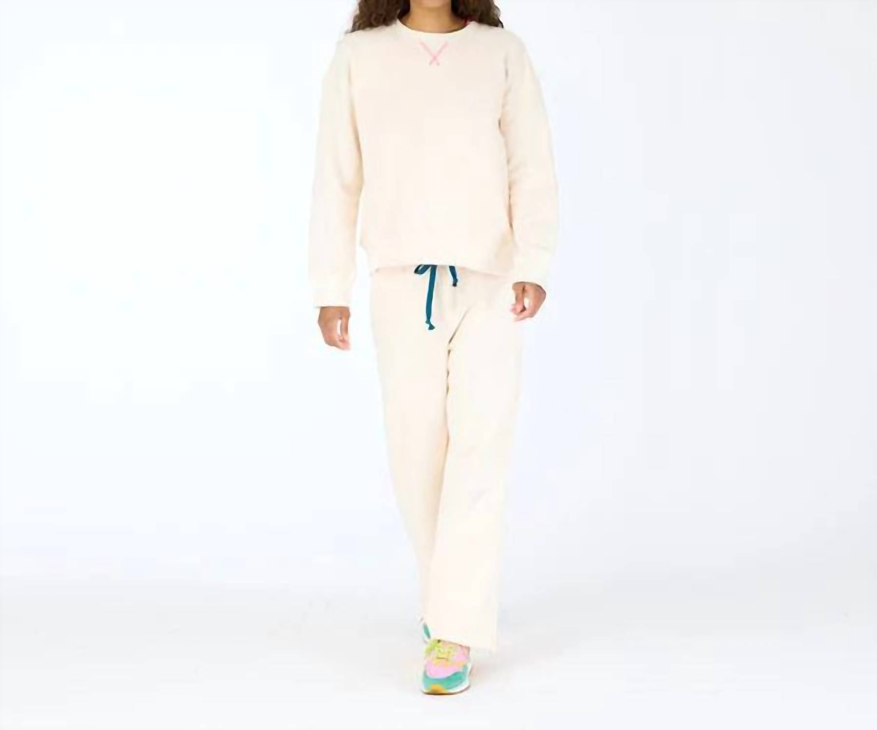 KERRI ROSENTHAL Women's Ex Boyfriend Smiley Sweatshirt in canvas - women's top - view 4