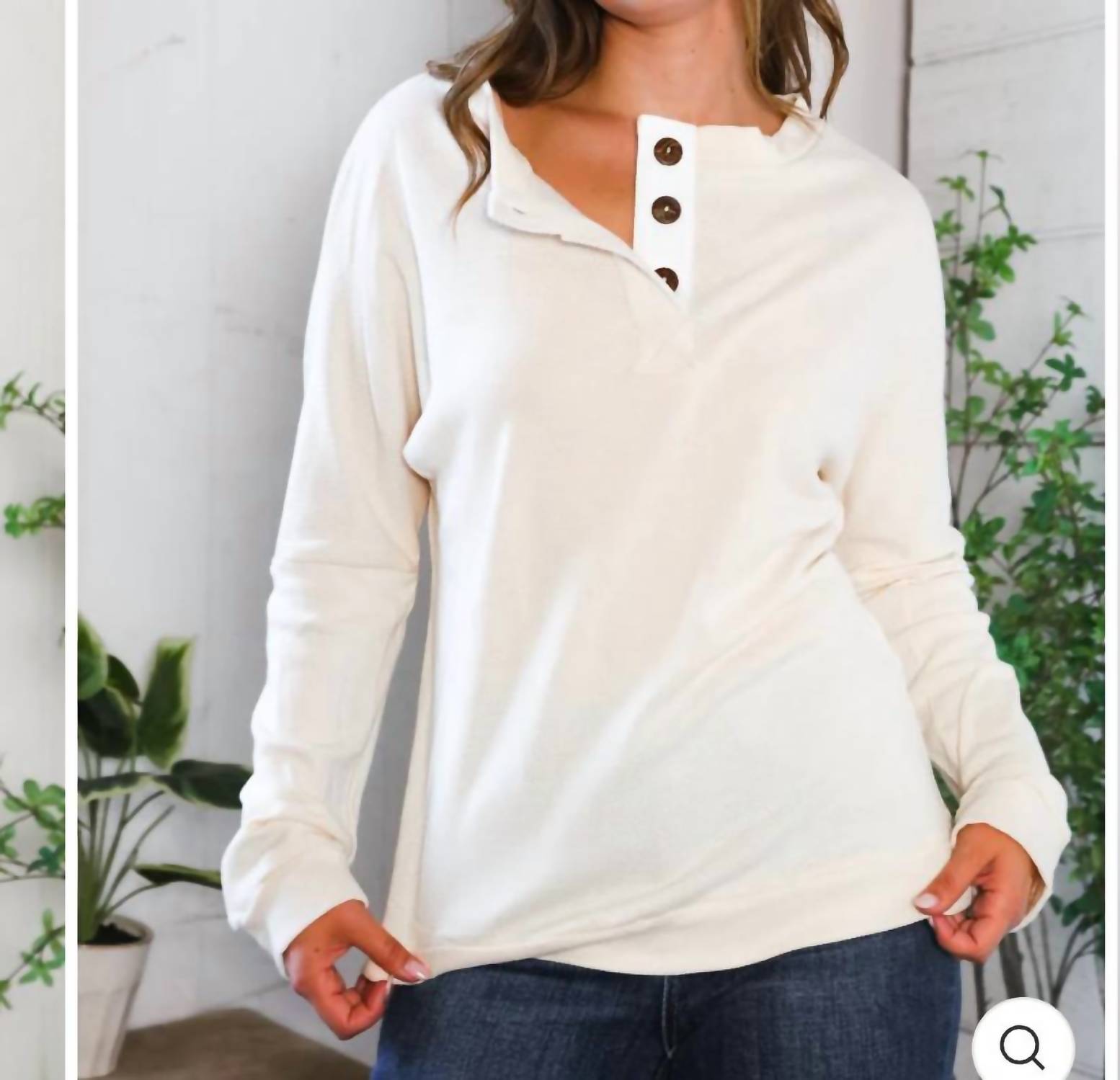 And The Why - Thermal Henley Top