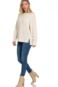 Zenana - Brushed Hacci Sweater - Plus