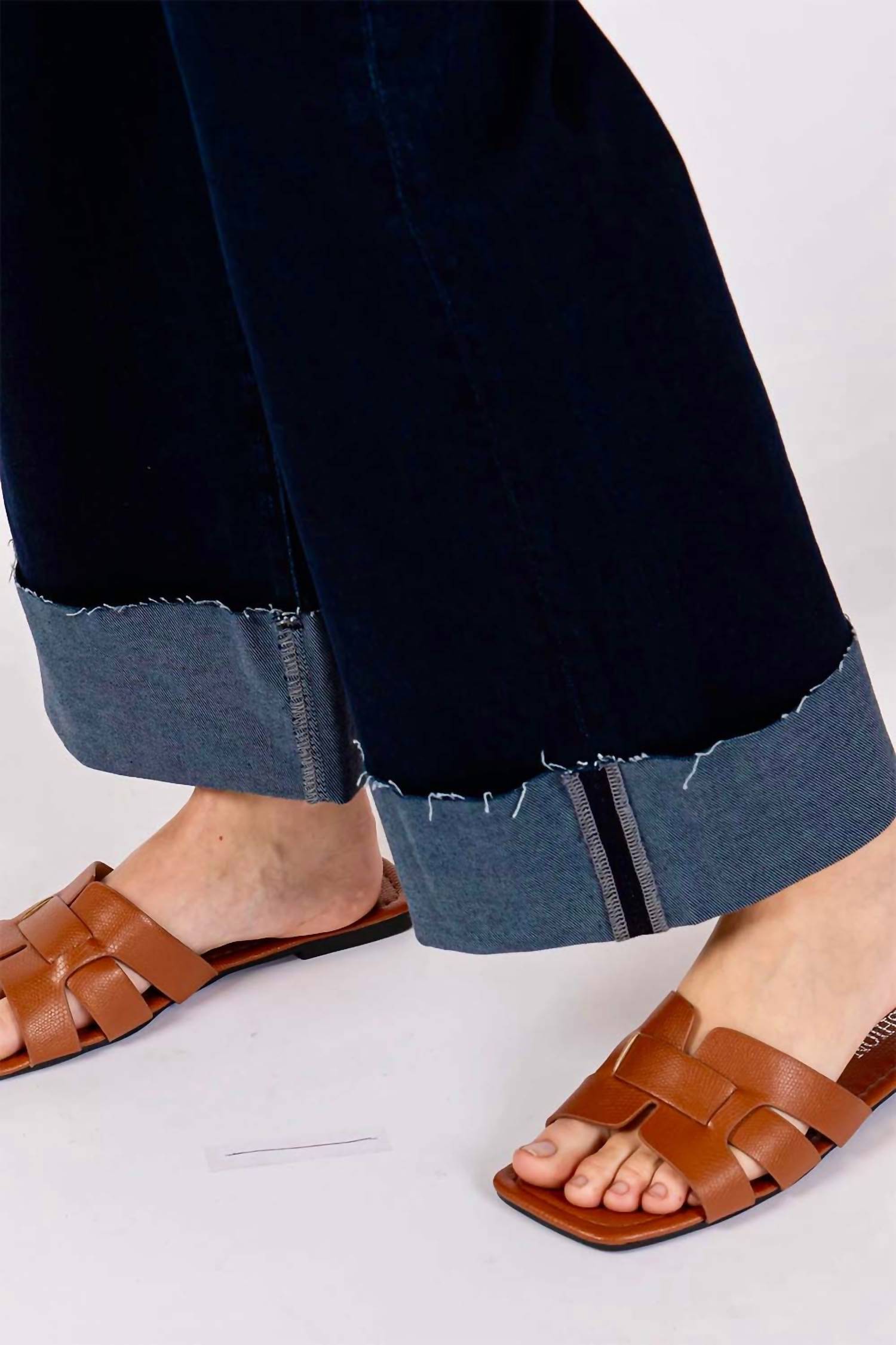 Letter To Juliet - Bianca A Line Wide Cuff Jean