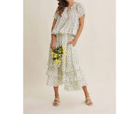 In February - Floral Ruffle Blouse
