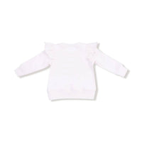Angel Dear - Kids' Hanukkah Ruffle Shoulder Sweatshirt